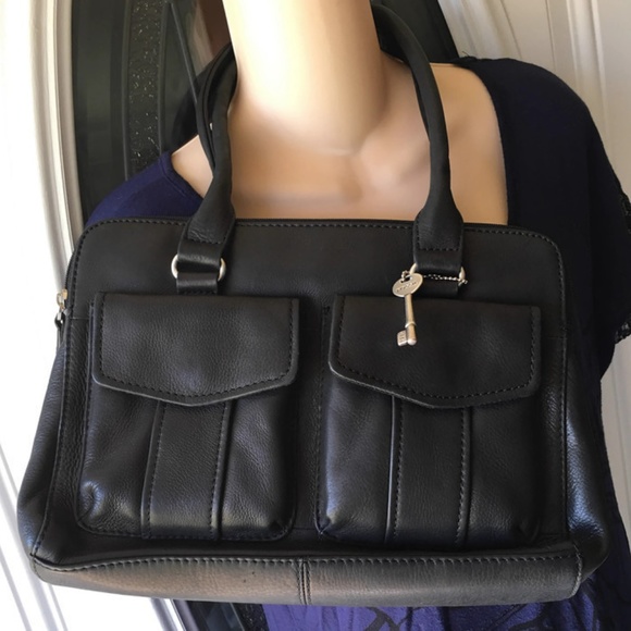 Fossil Handbags - Fossil Black Leather Handbag/ Purse NWOT
